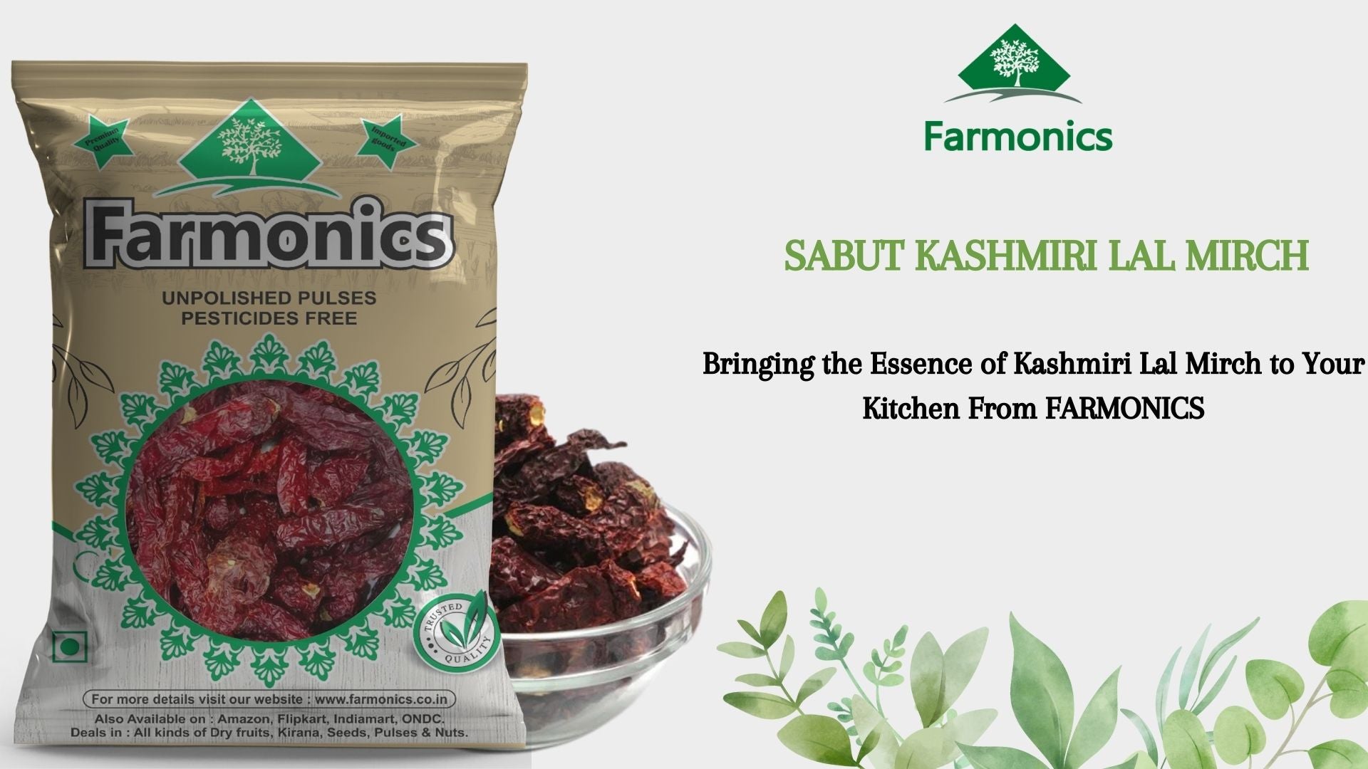 bring the essence of kashmiri lal mirch to your kitchen with farmonics kashmiri mirch 
