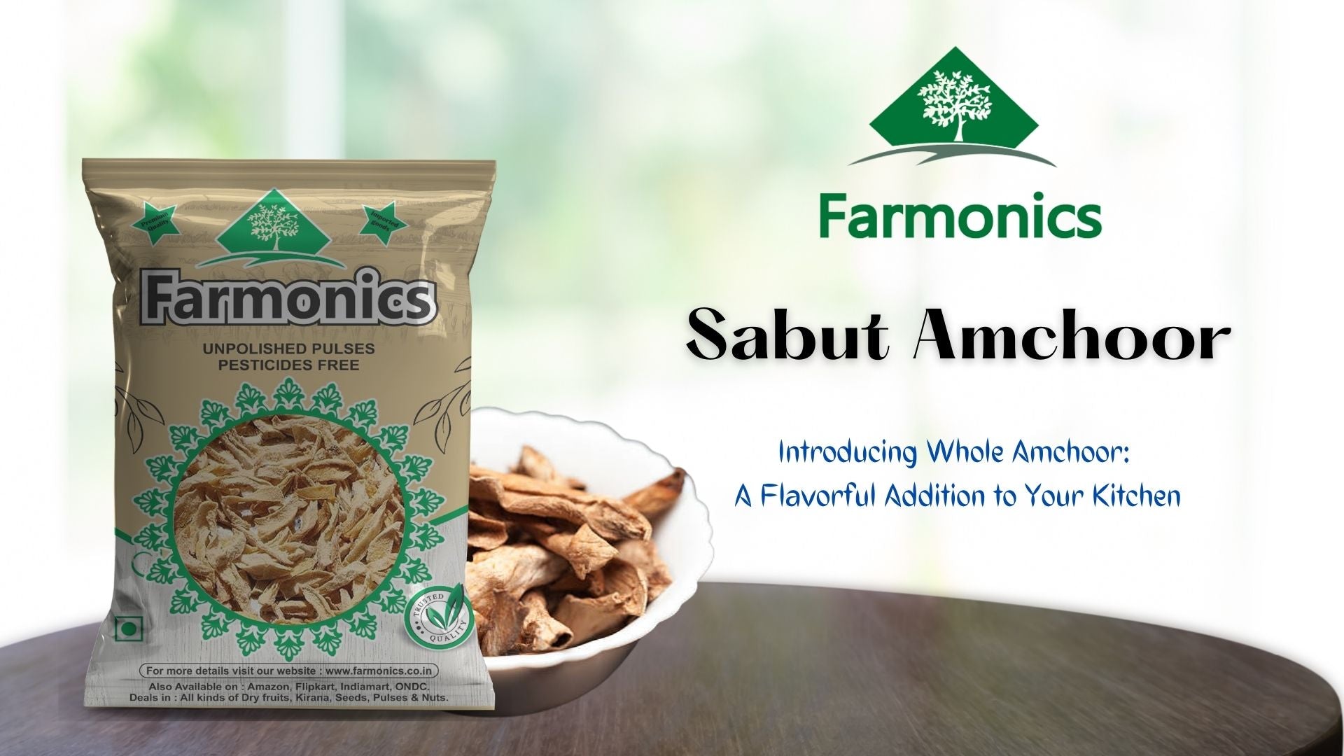 Get the best quality sabut amchoor from farmonics : a flavorful addition to your kitchen