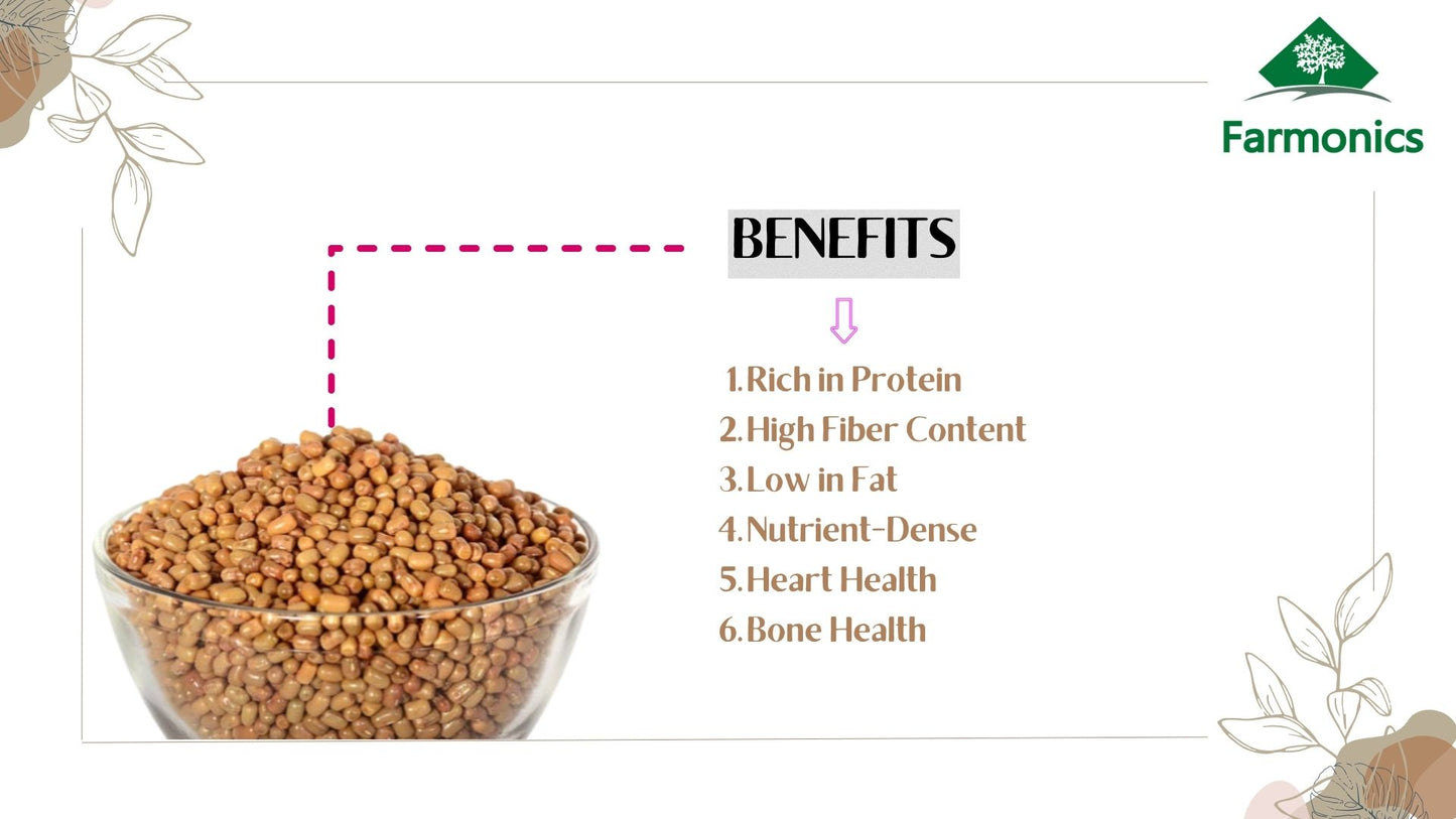 here is the list of benefits of farmonics unpolished moth bean dal 