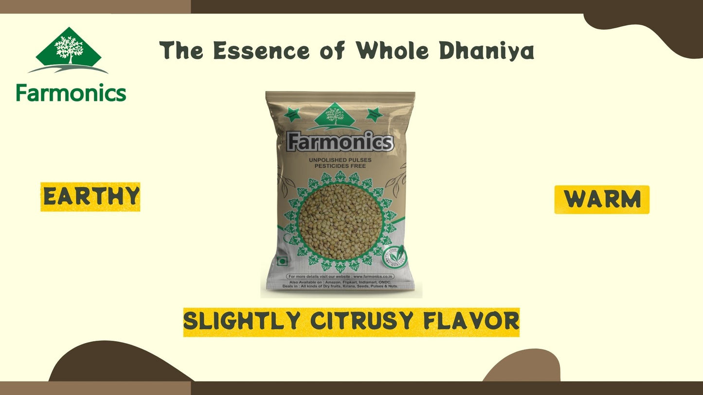 the essence of farmonics whole dhaniya