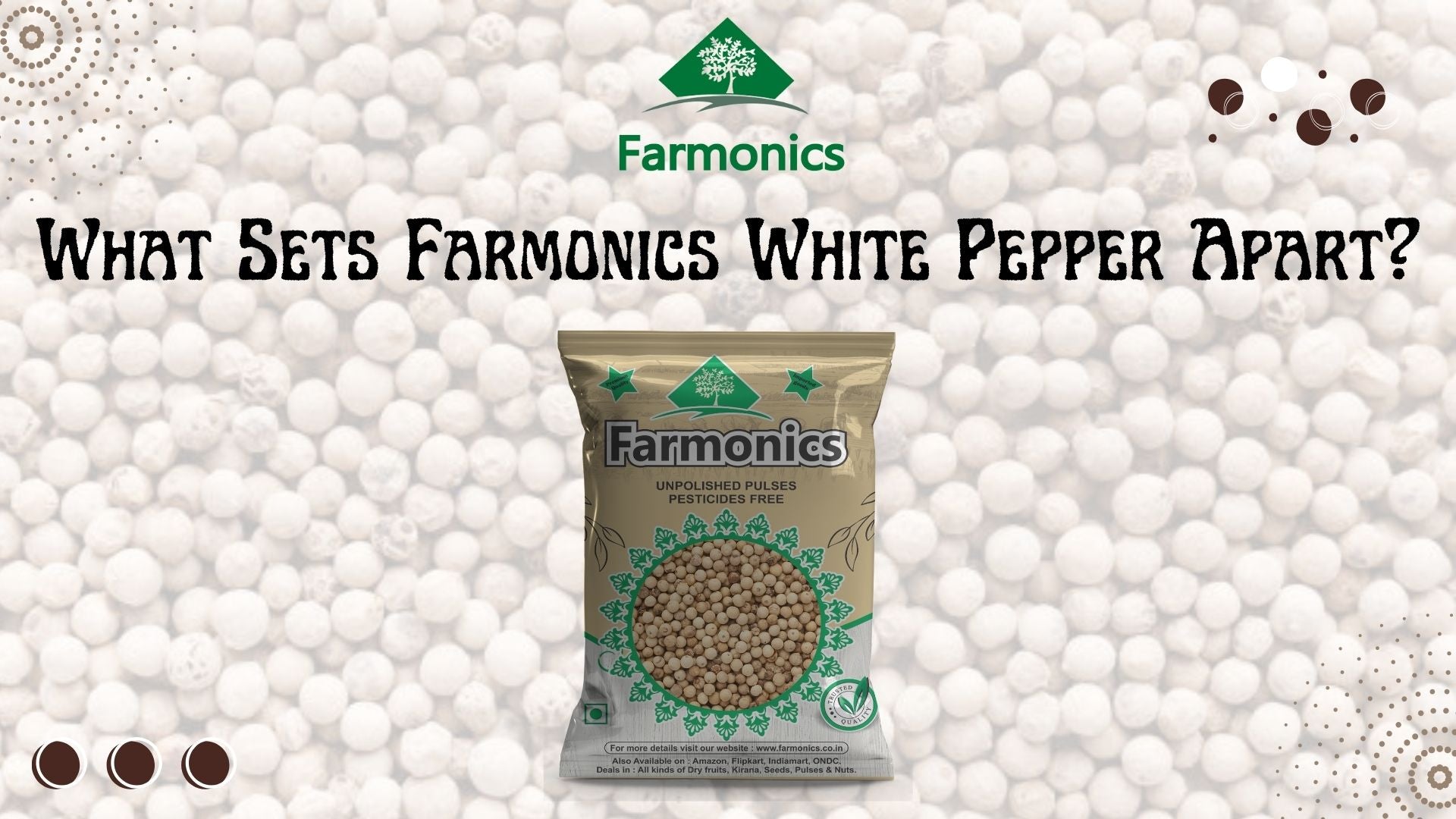 what sets Farmonics white pepper apart from others