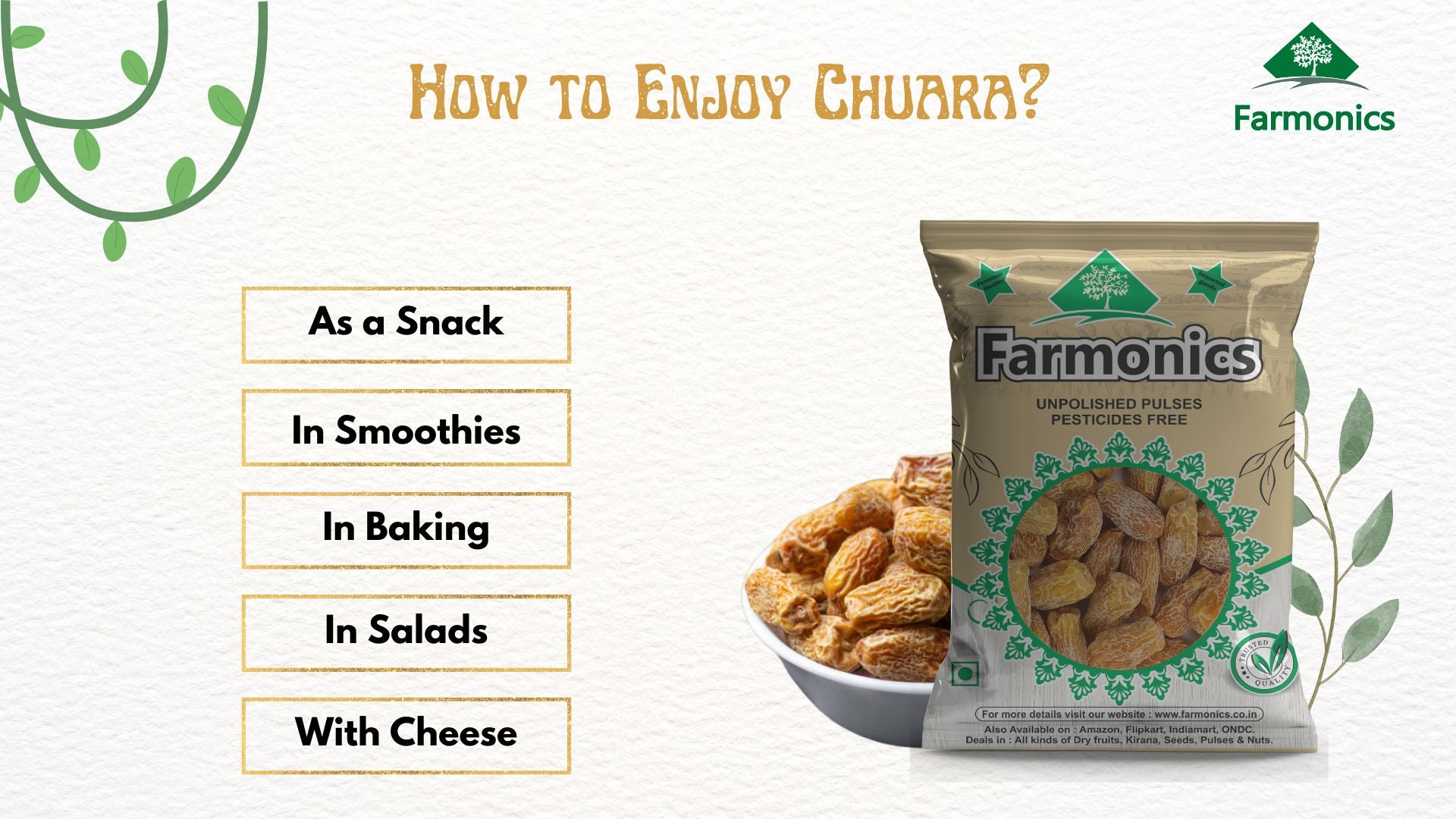ways in which you can enjoy premium quality chuara from farmonics 