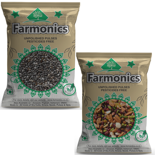 Combo Pack Of Dry Fruits Mix Seeds And Chia Seeds