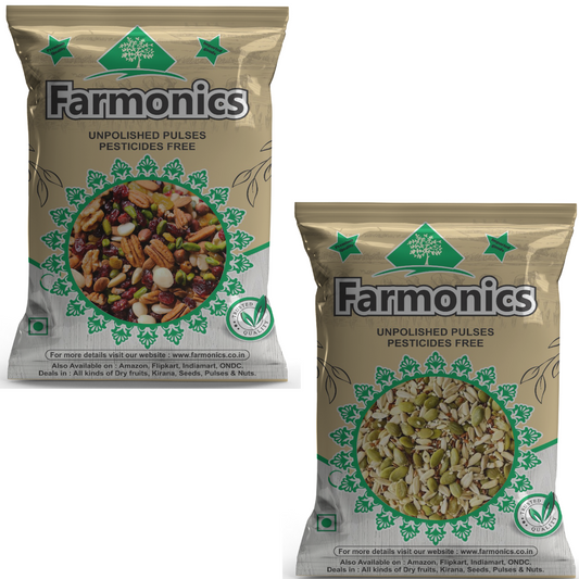 Combo Pack Of Mix Seeds And Dry Fruits Mix Seeds- farmonics