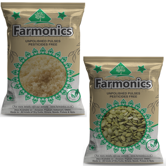 Combo Pack Of Pumpkin Seeds And Khand- Farmonics