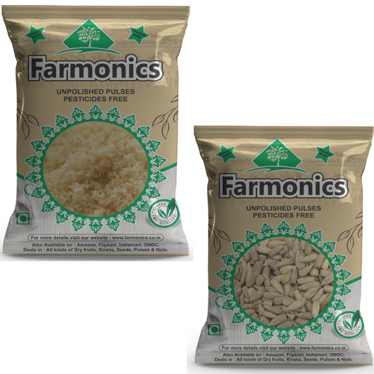 Combo Pack Of  Khand And Sunflower Seeds- Farmonics 
