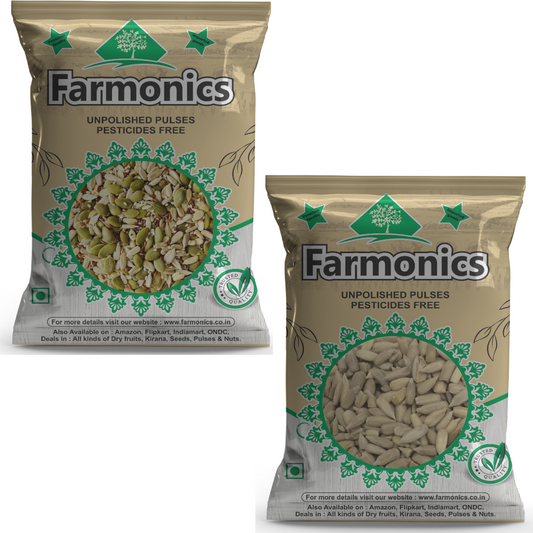Combo Pack Of SunFlower Seeds And Mix Seeds - Farmonics