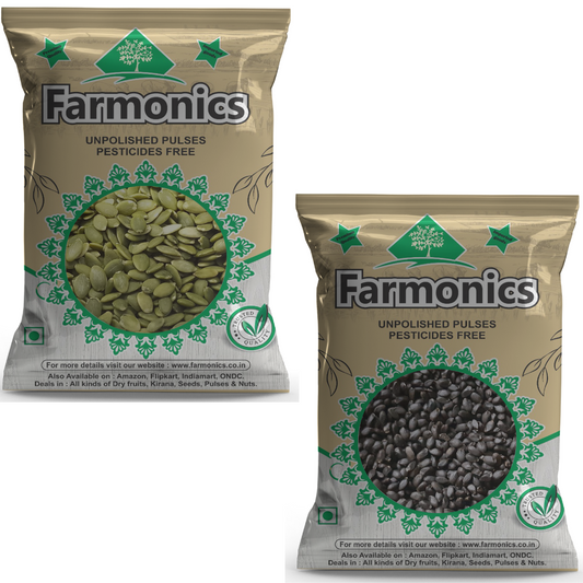 Combo Pack Of Sabja Seeds And Pumpkin Seeds- Farmonics