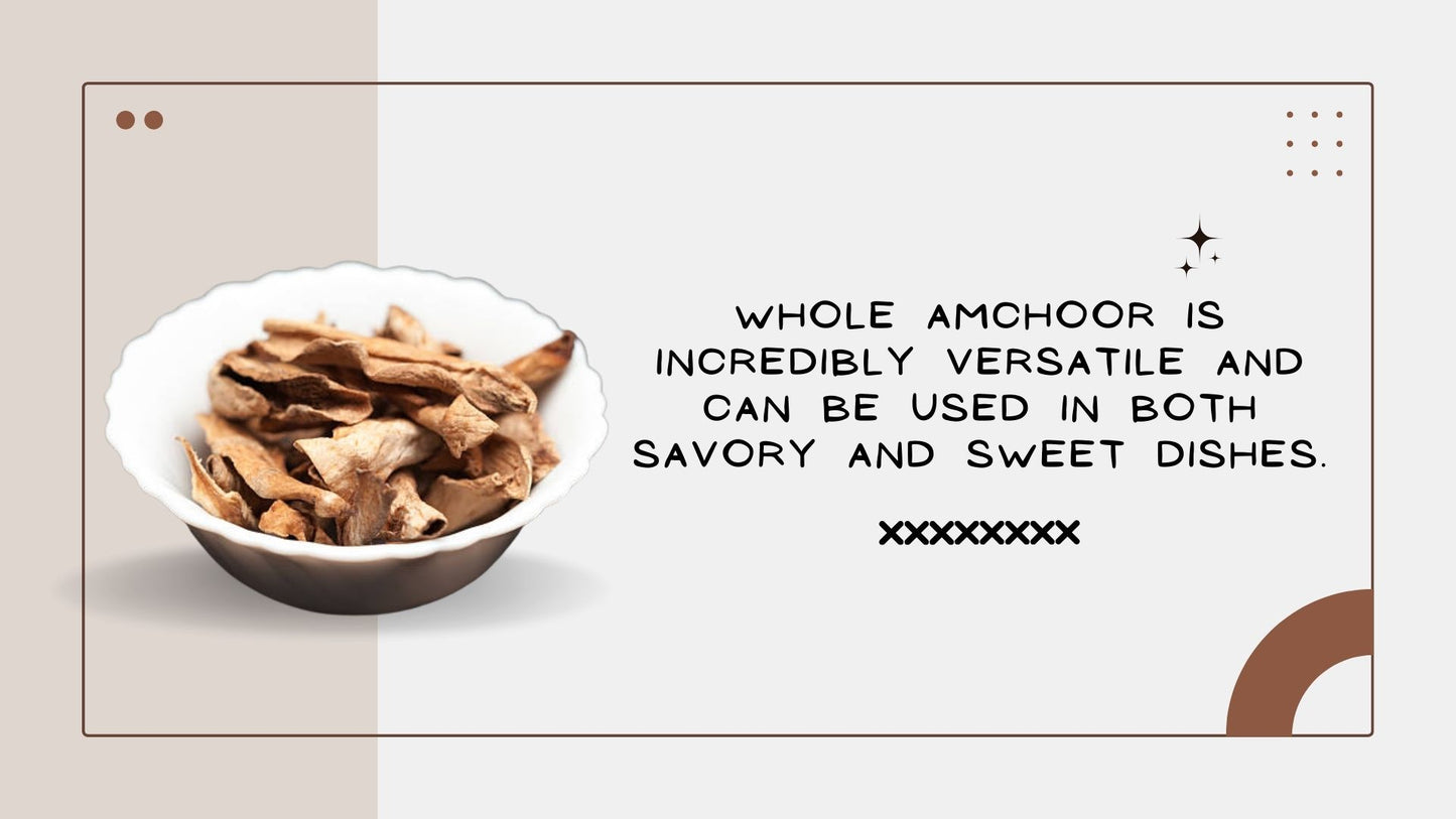 get the finest white in color farmonics amchoor sabut / whole dry mango