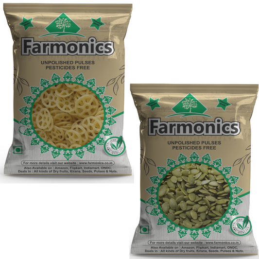 Combo Pack Of Pumpkin Seeds And Fryums- Farmonics 