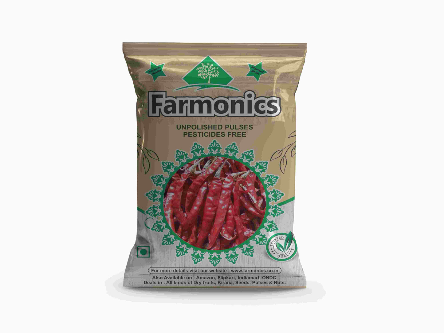 Premium Quality Whole chilli/ Mirch Sabut from Farmonics