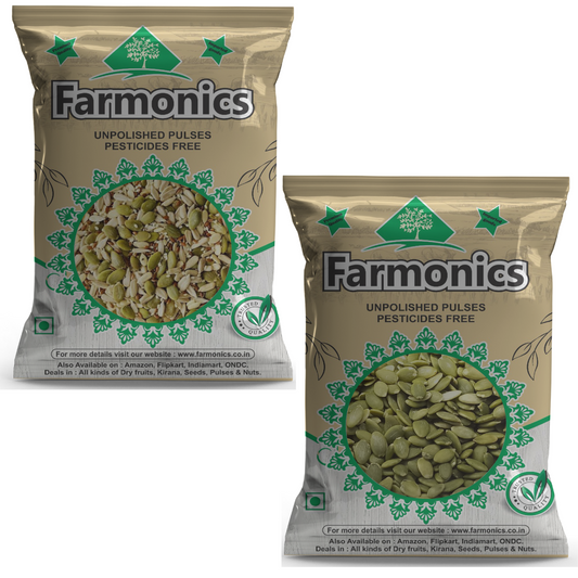 Combo Pack Of Mix seeds And Pumpkin Seeds- farmonics 