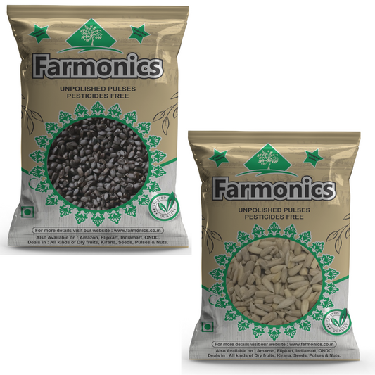 Combo Pack of Sabja Seeds And Sunflower Seeds- Farmonics