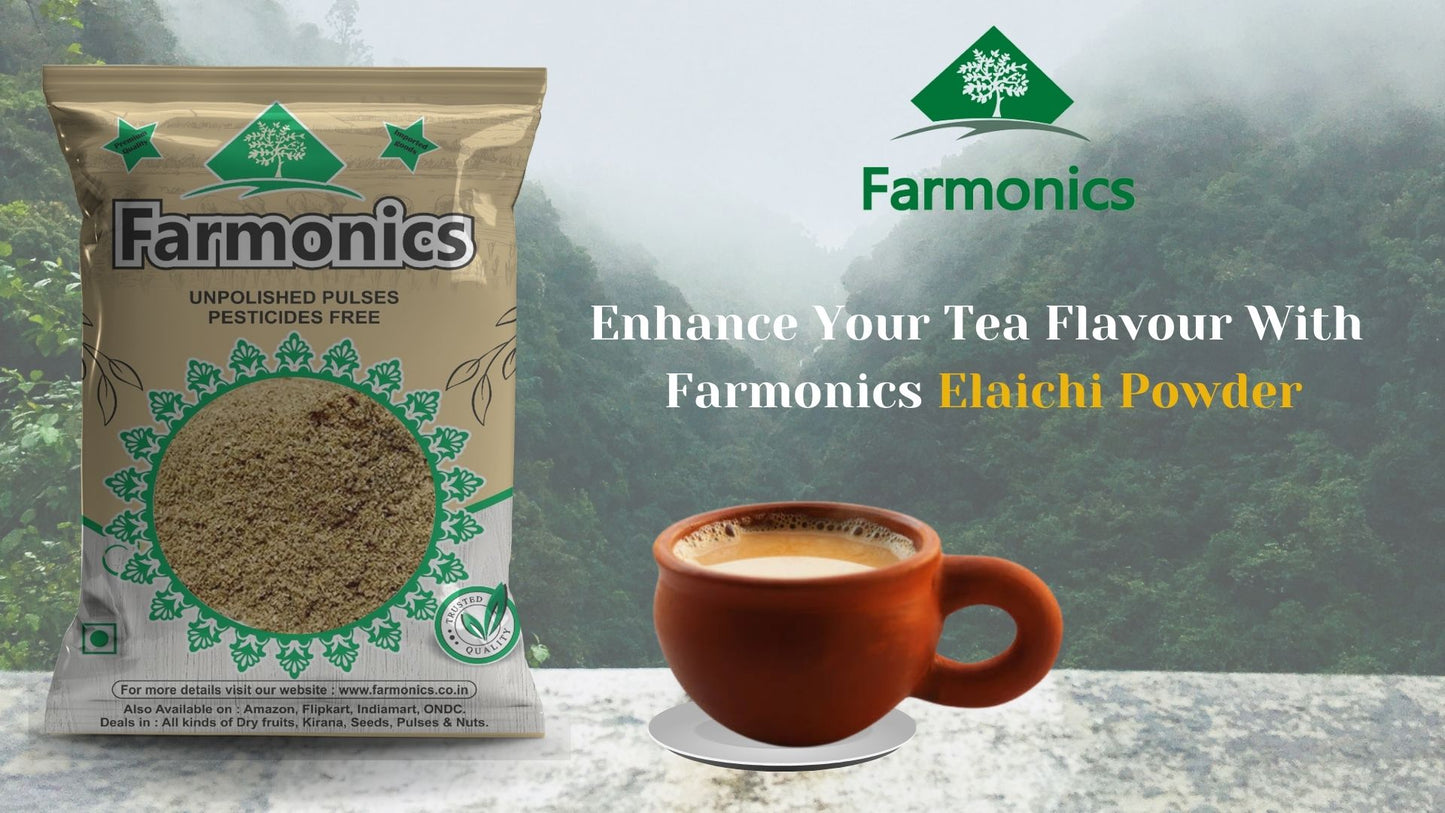 Get the best quality elaichi powder from farmonics enhance the tea flavour with Farmonics elaichi powder