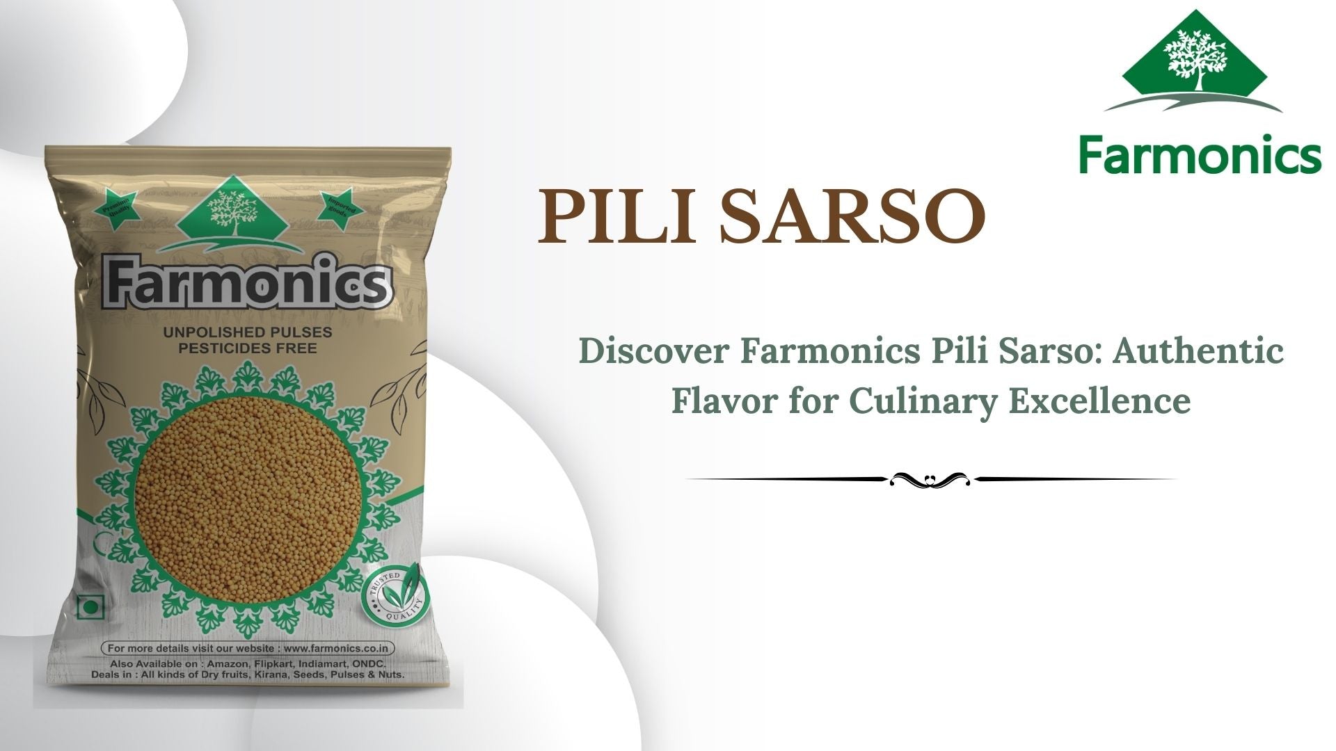 Pilli sarso get the best quality from Farmonics 