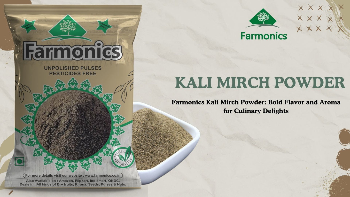 Get the best quality kali mirch powder from Farmonics 