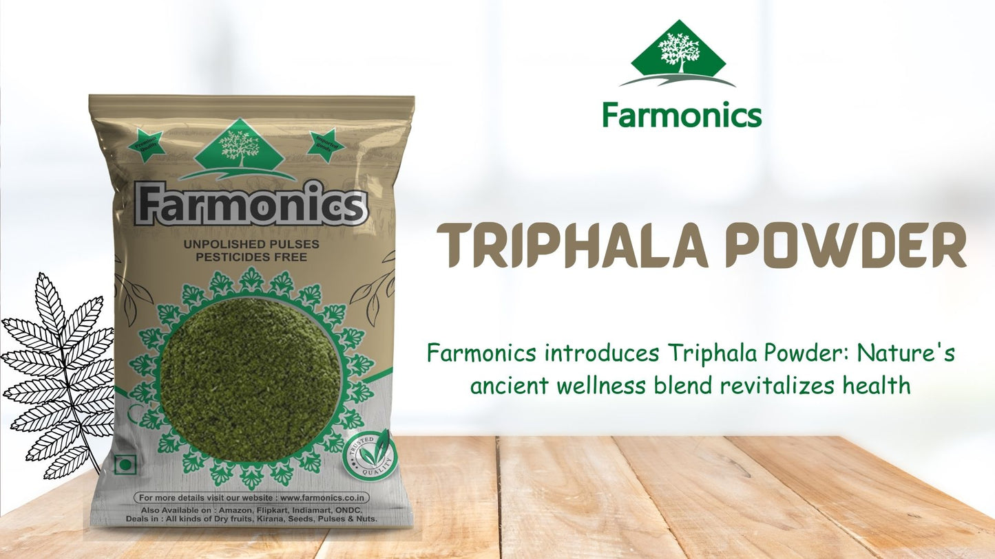 Farmonics introduces best quality triphala powder: nature's ancient welness blend revitalizes health