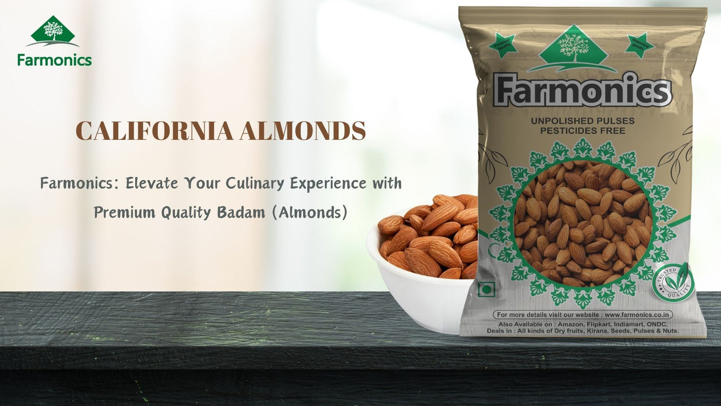 get the premium quality california almonds from Farmonics 