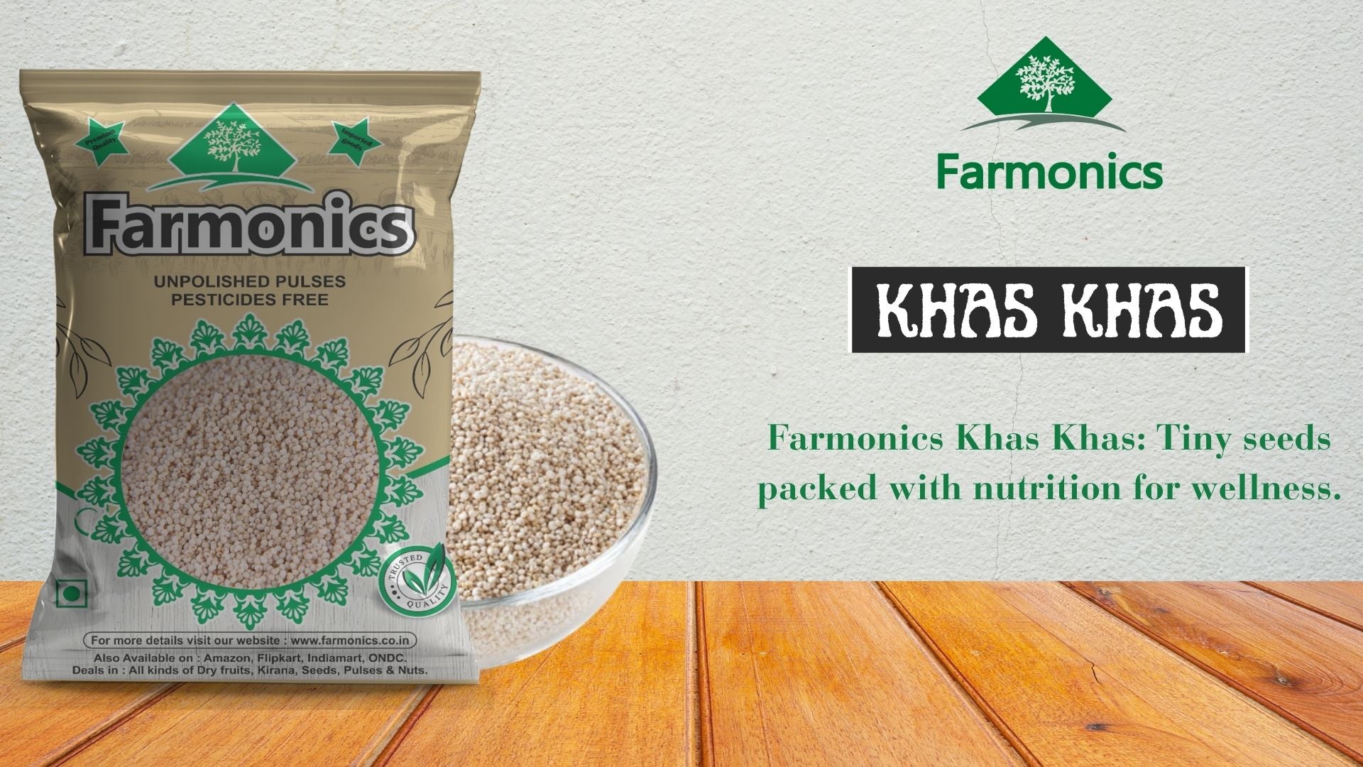 get the best quality khas khas from Farmonics 