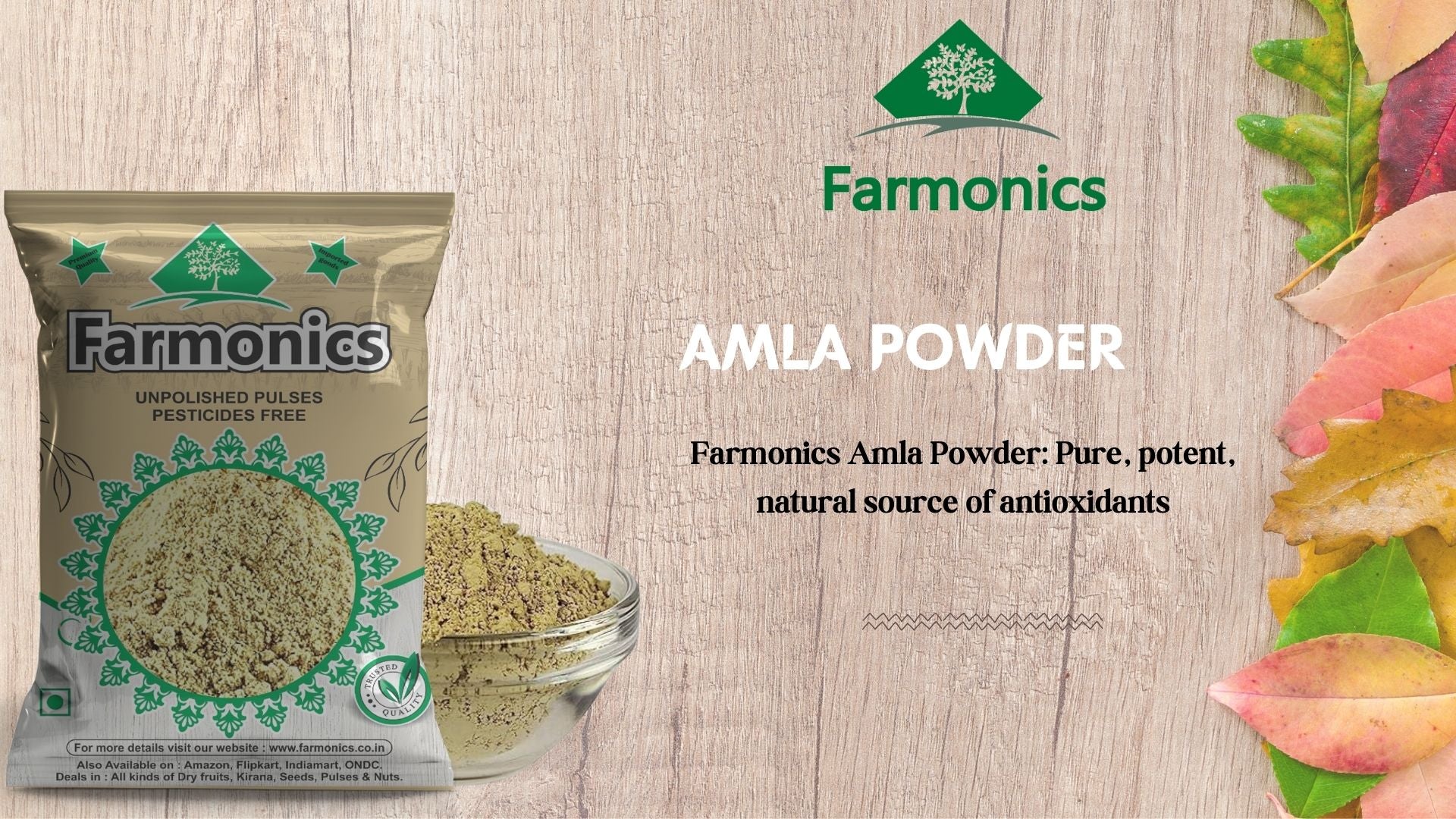 get the best quality amla powder  from Farmonics 