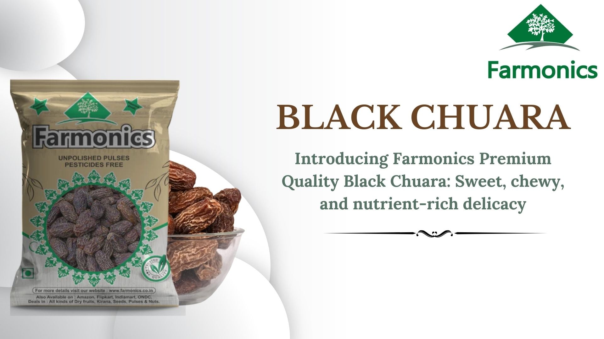 Get the best quality  from Farmonics kala chuara/ black dry dates