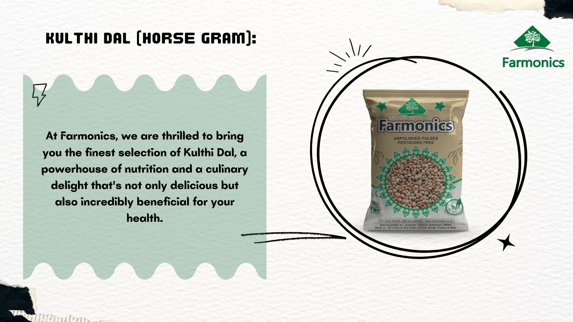 some information about farmonics unpolished kulthi dal 