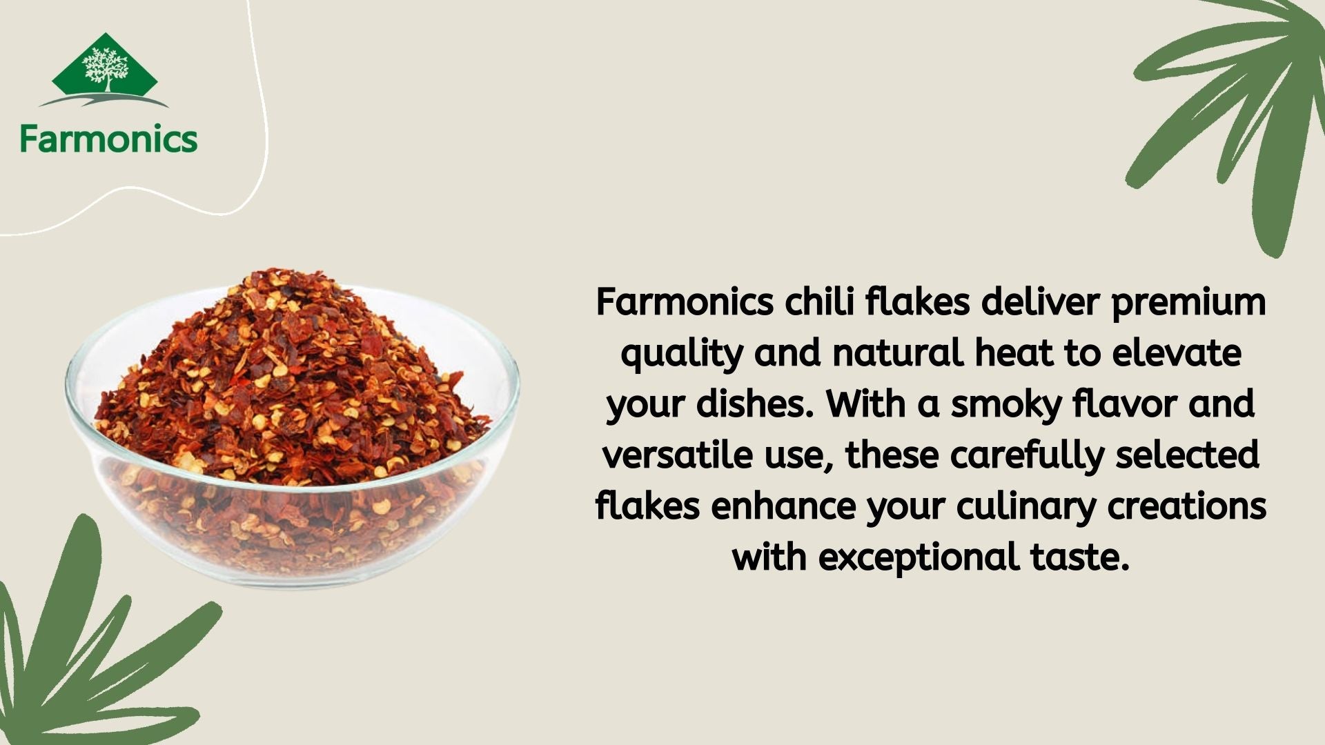Here are some of the information about Framonics best quality chilli flakes 