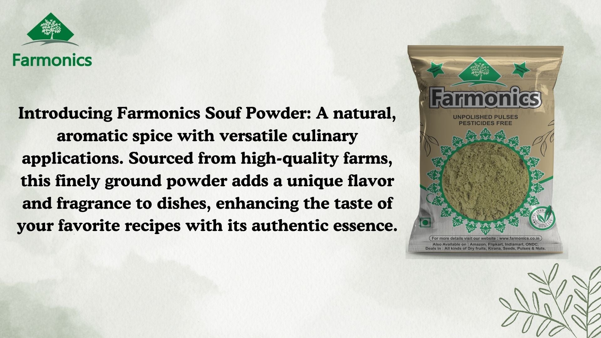 Here are some of the information about sauf powder 