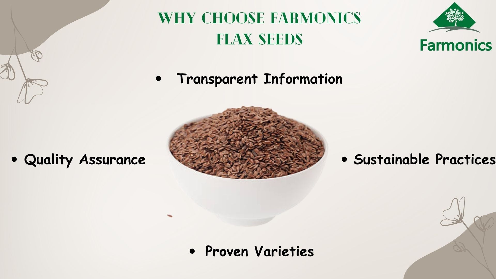 why you should choose farmonics best quality flax seeds