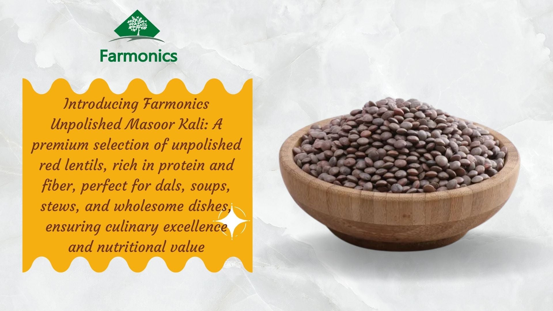  Here are some of the information about farmonics premioum quality   kali masoor