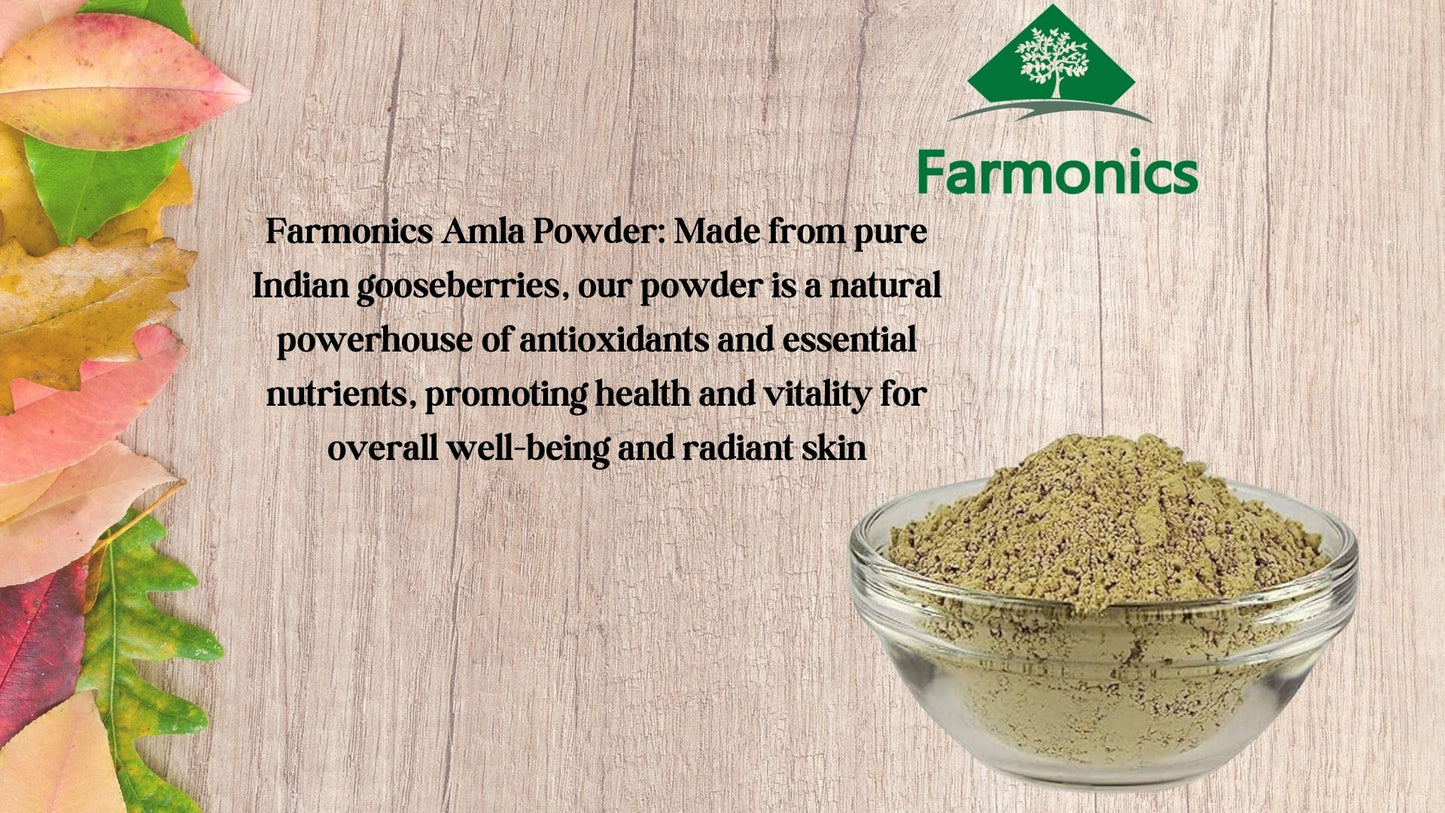 Here are some of the information about Farmonics best quality amla powder 