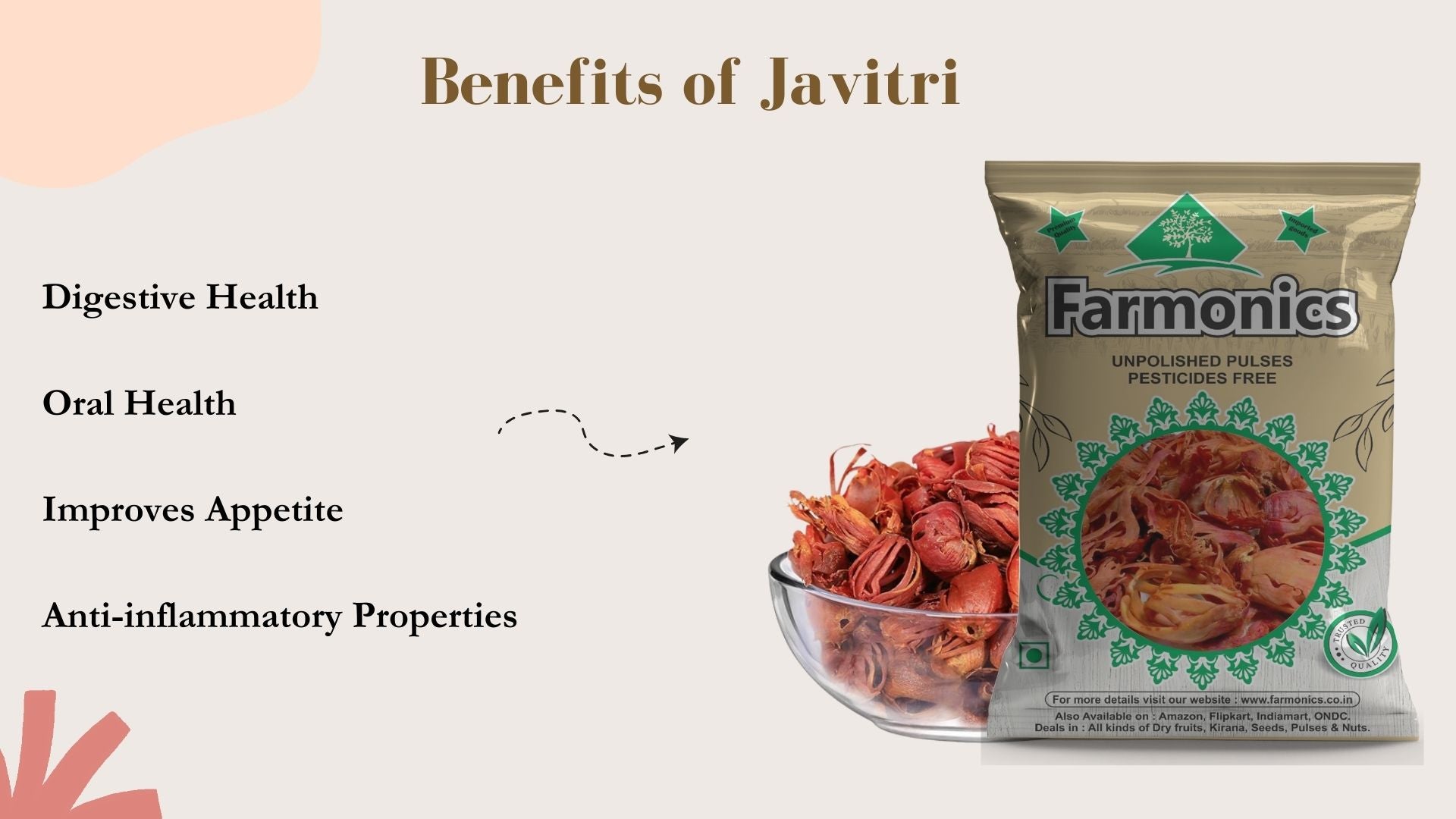 Benefits of best quality Farmonics javitri 