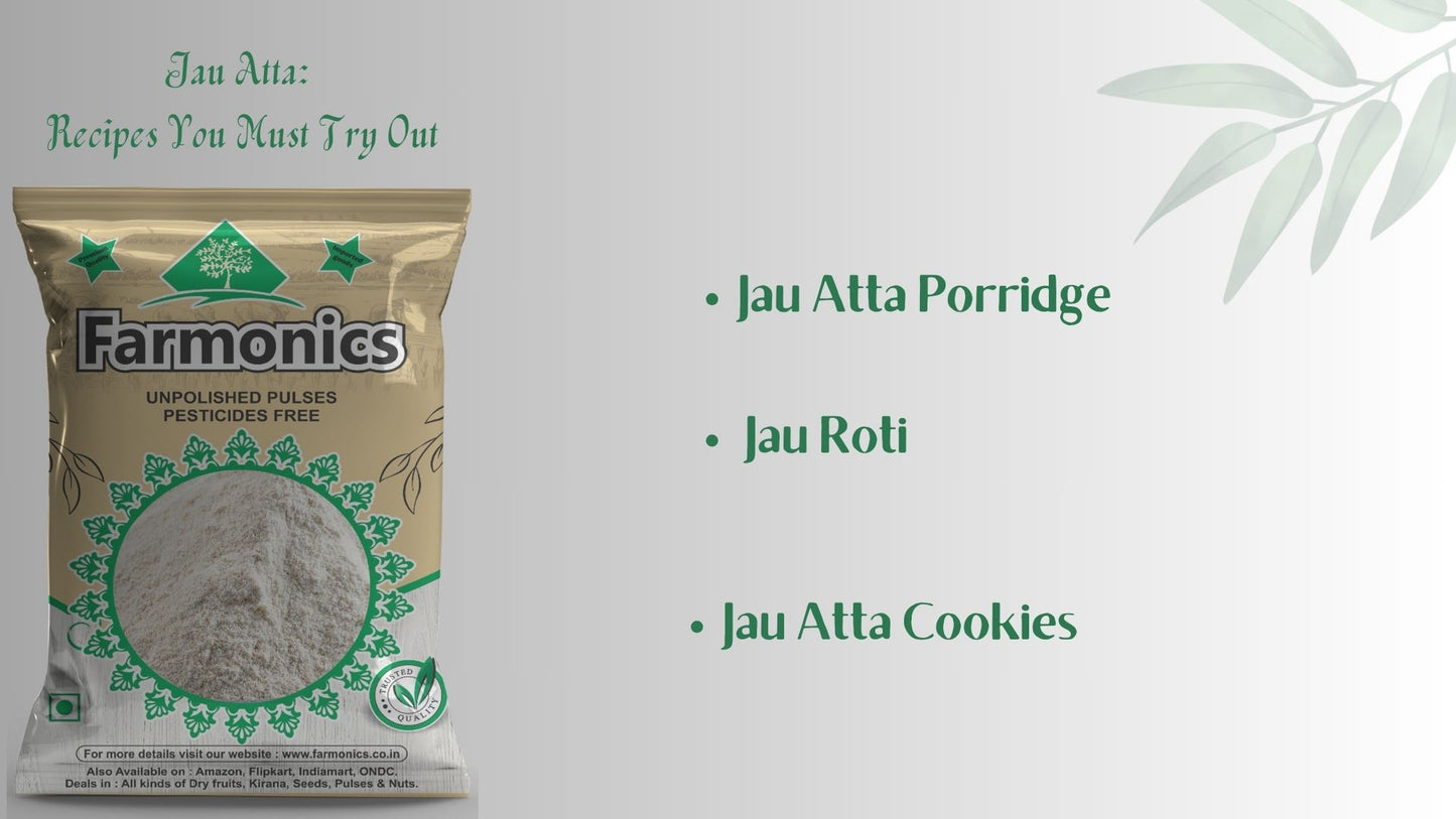 Receipes youmust try from jau atta of Farmonics with best quality 