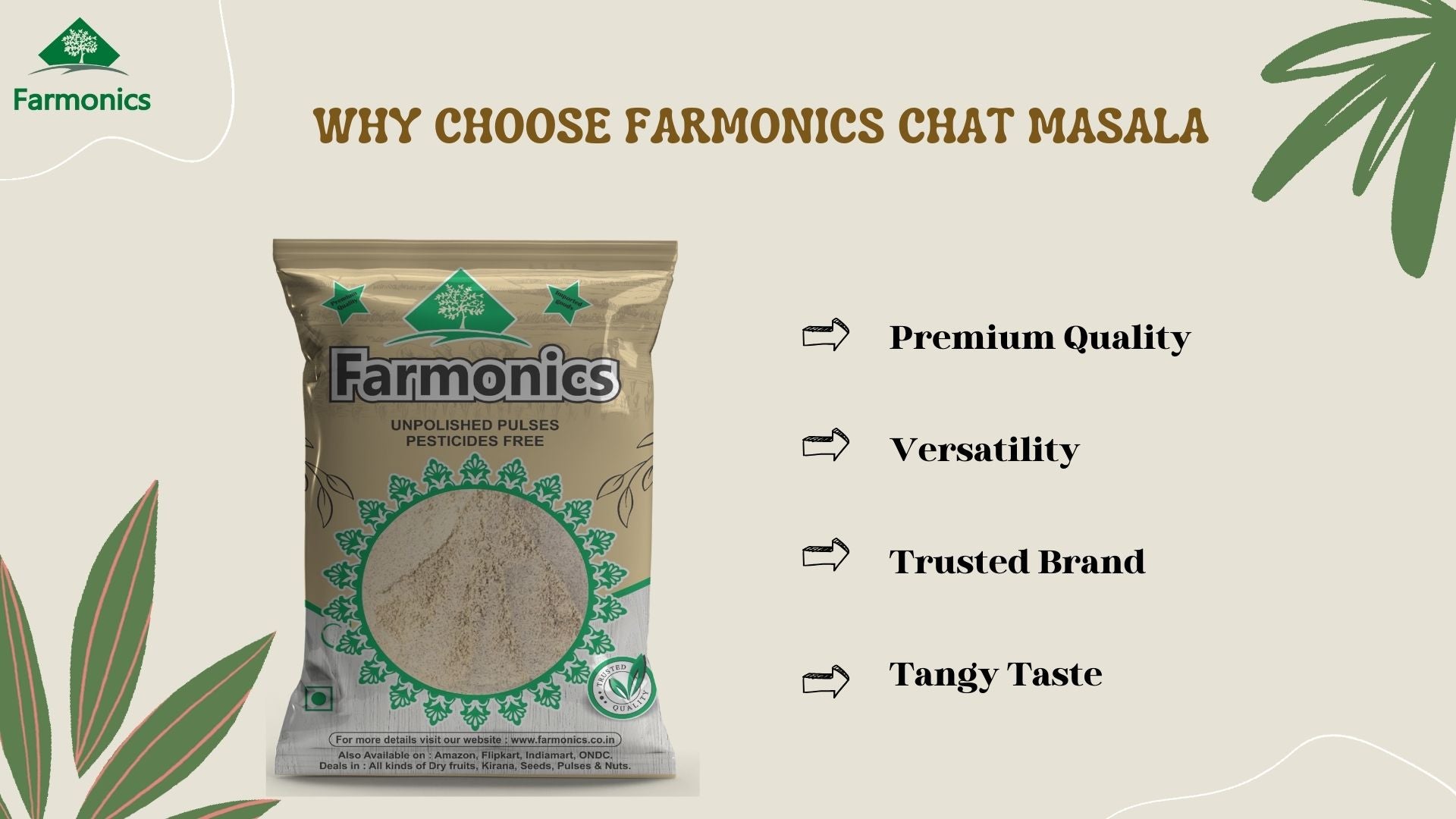 reasons why you should farmonics chat masala 