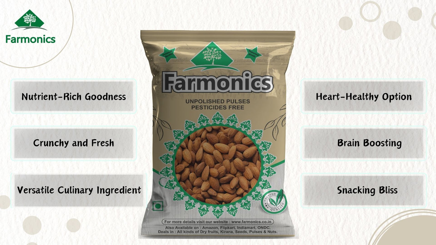 list of reasons why you should choose farmonics premium quality california almonds 