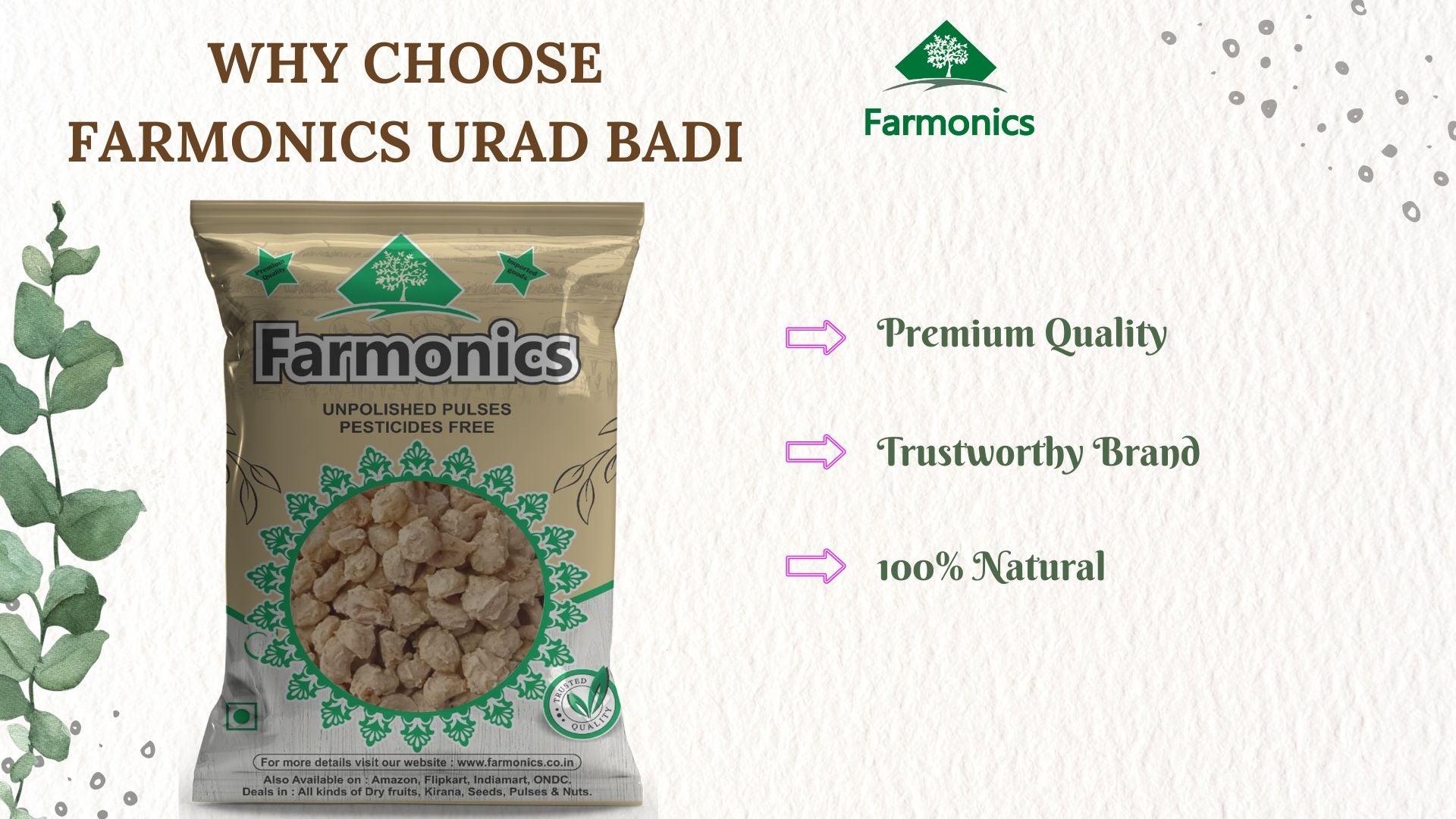 why you should choose farmonics urad badi 