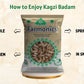 how you can enjoy th Farmonics paper shell kagzi badam/ almonds