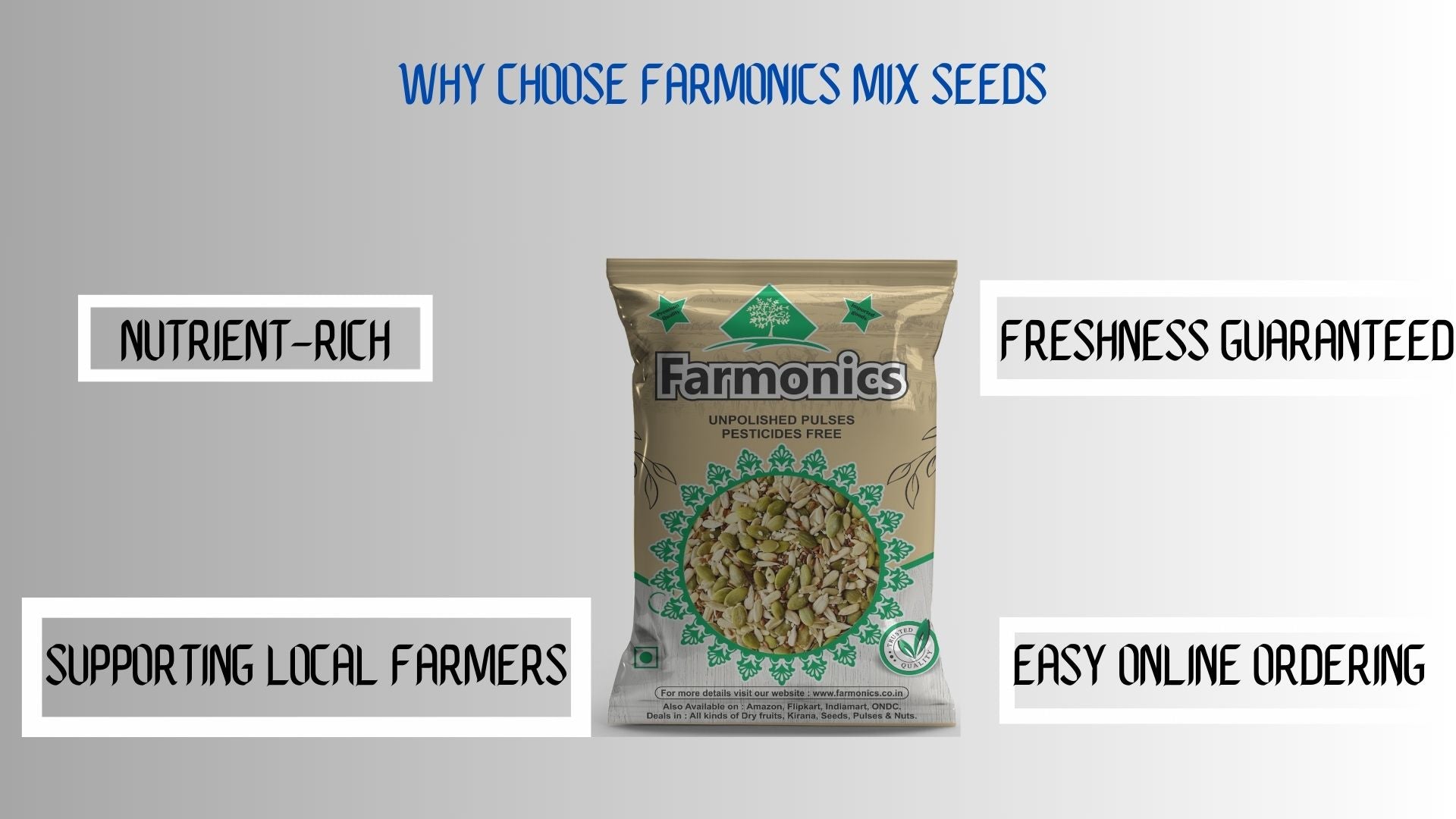 here are the resaons why you should choose farmonics best quality mix seeds