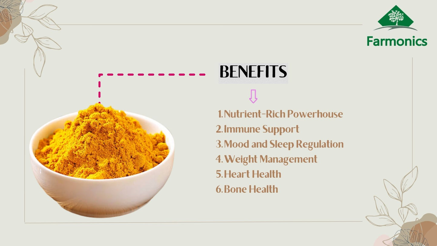 benefits you can avail from Farmonics pure and unadultered haldi/turmeric powder