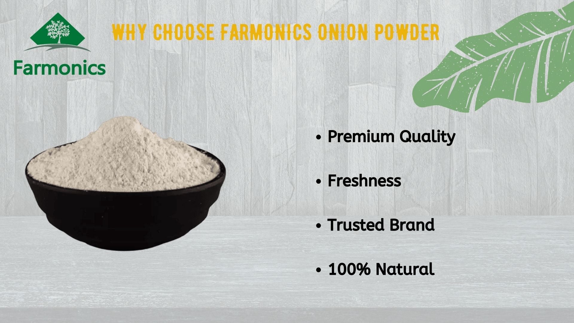 Reasons why you should choose Farmonics best quality onion powder 