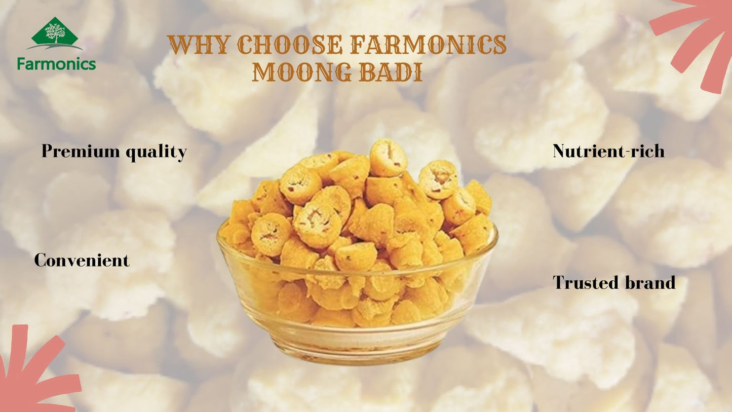 Reasons why you should choose Farmonics moong badi 