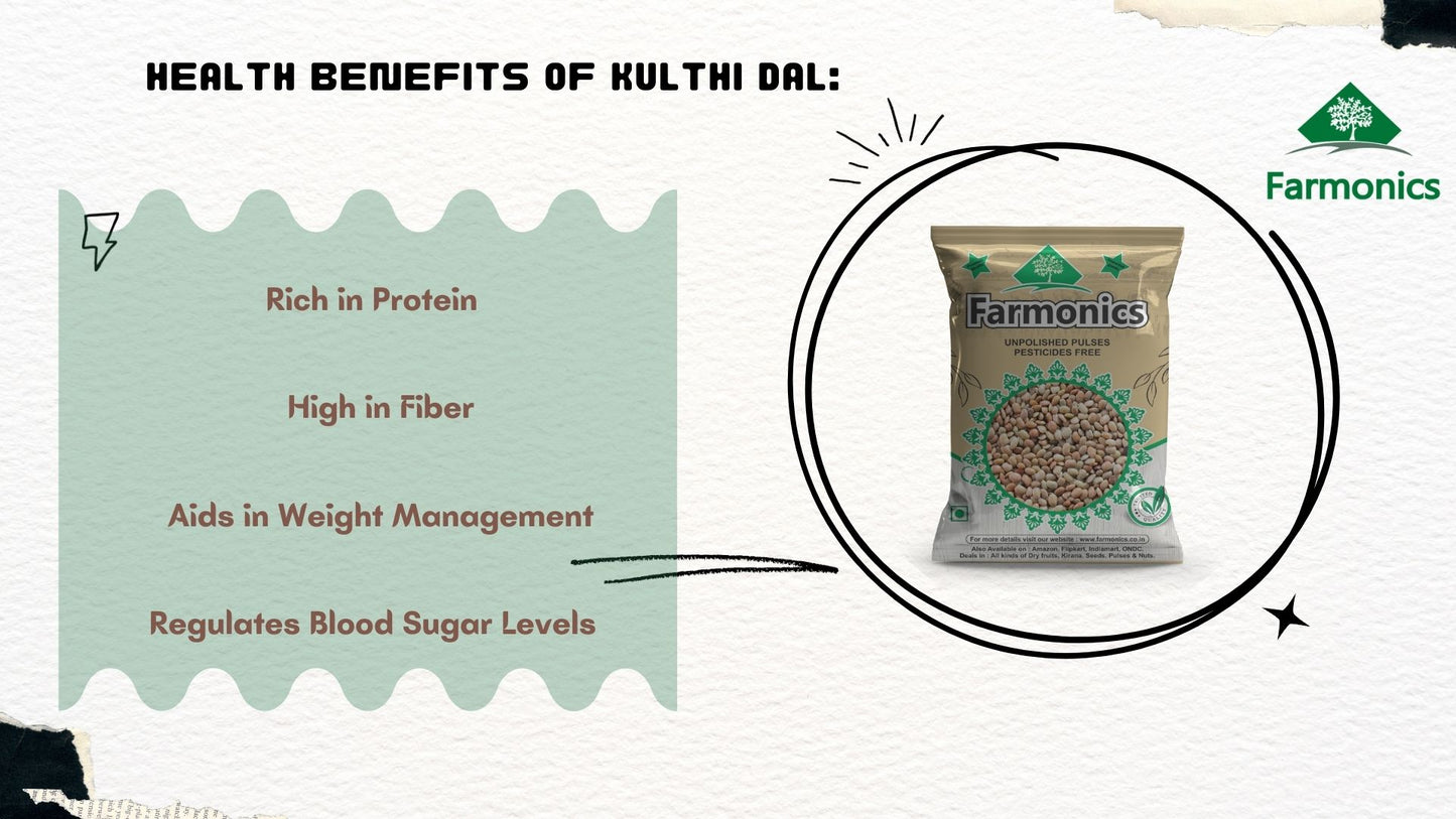 here are the list of health benefits which you will get from Framonics unpolished kulthi dal 