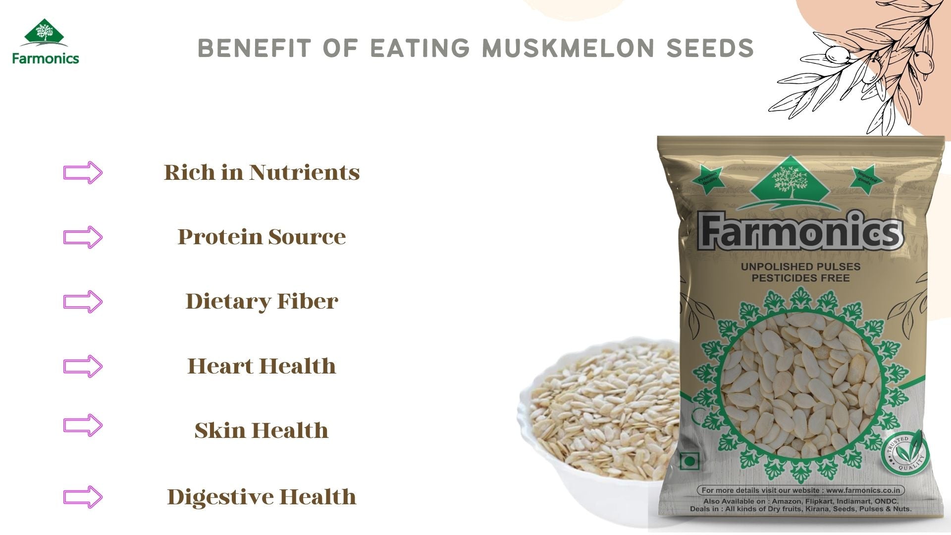 benefits of eating farmonics muskmelon seeds 