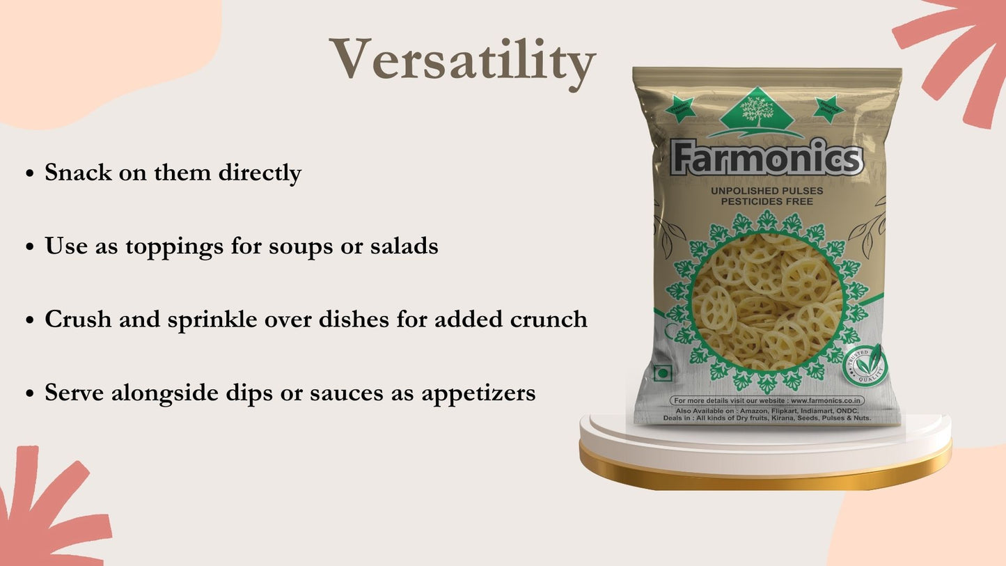 versatility of Farmonics premium quality fryums 