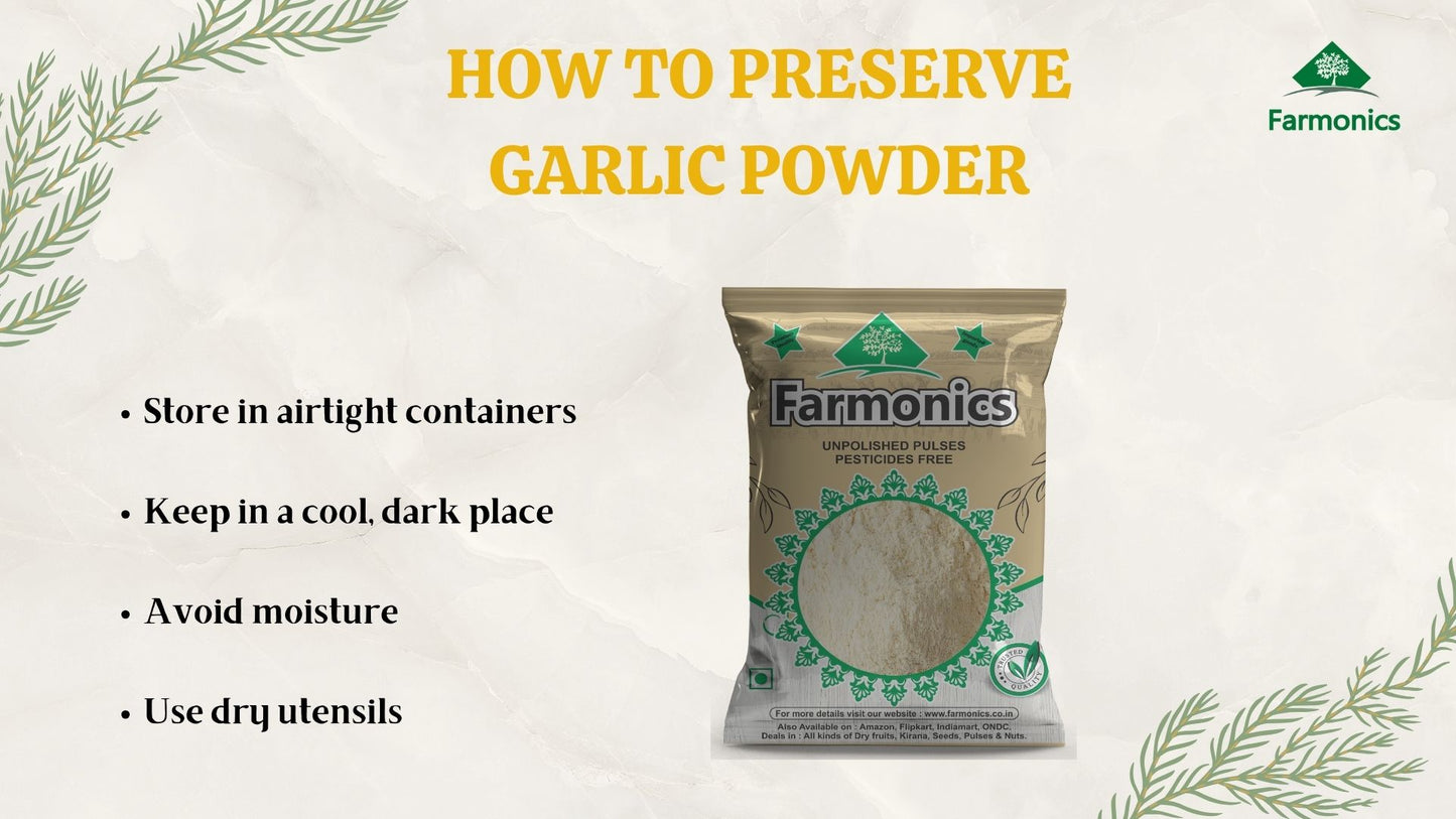 Ways in which you can preserve the best quality Framonics Garlic powder 