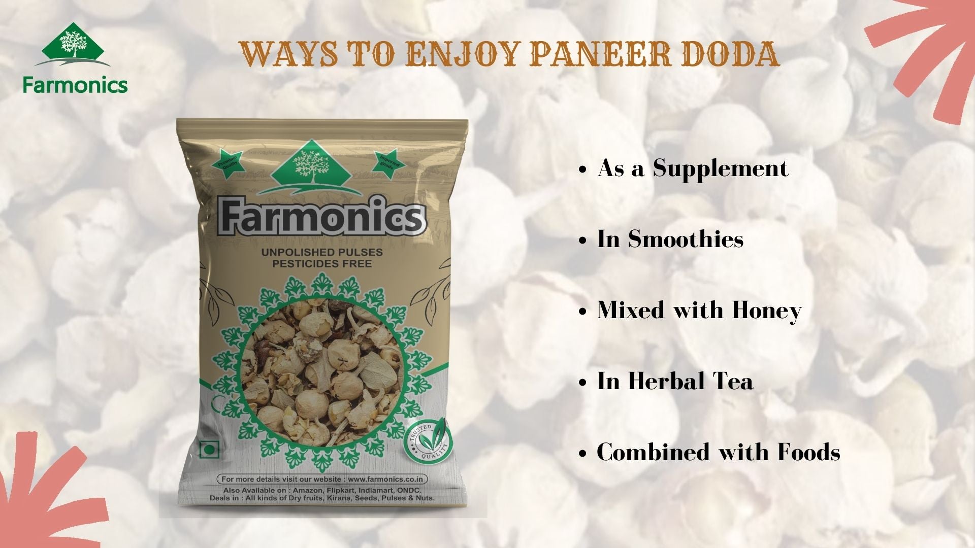 ways in which you can enjoy paneer doda offeredc by farmonics 