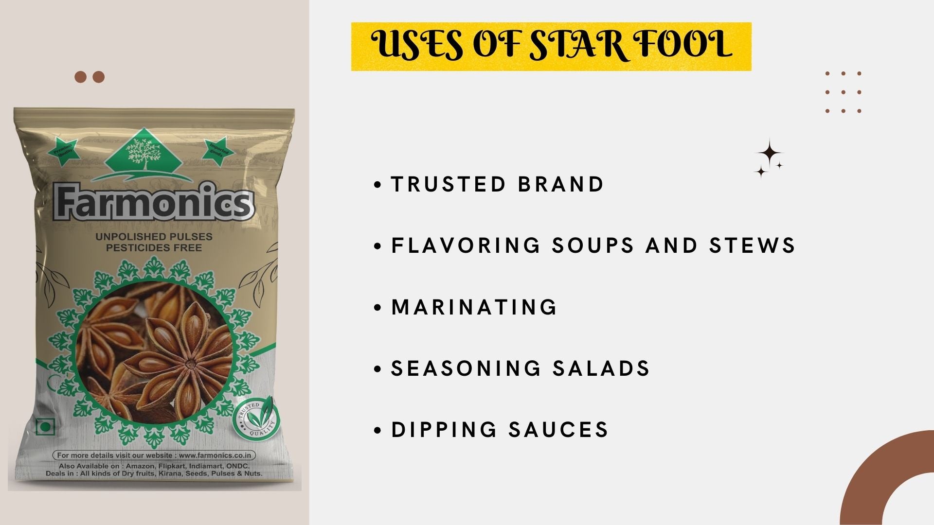 heer are list of uses of Star fool