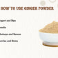Ways in which you can use farmonics best quality  ginger powder/ sauth powder