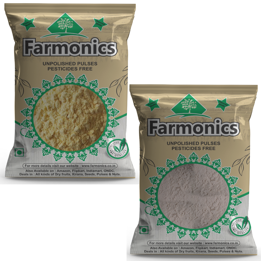 Get the best quality Chana Atta and Singhada atta from farmonics 