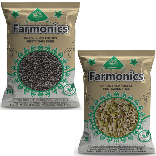 Combo Of Mix Seeds and Chia Seeds- farmonics